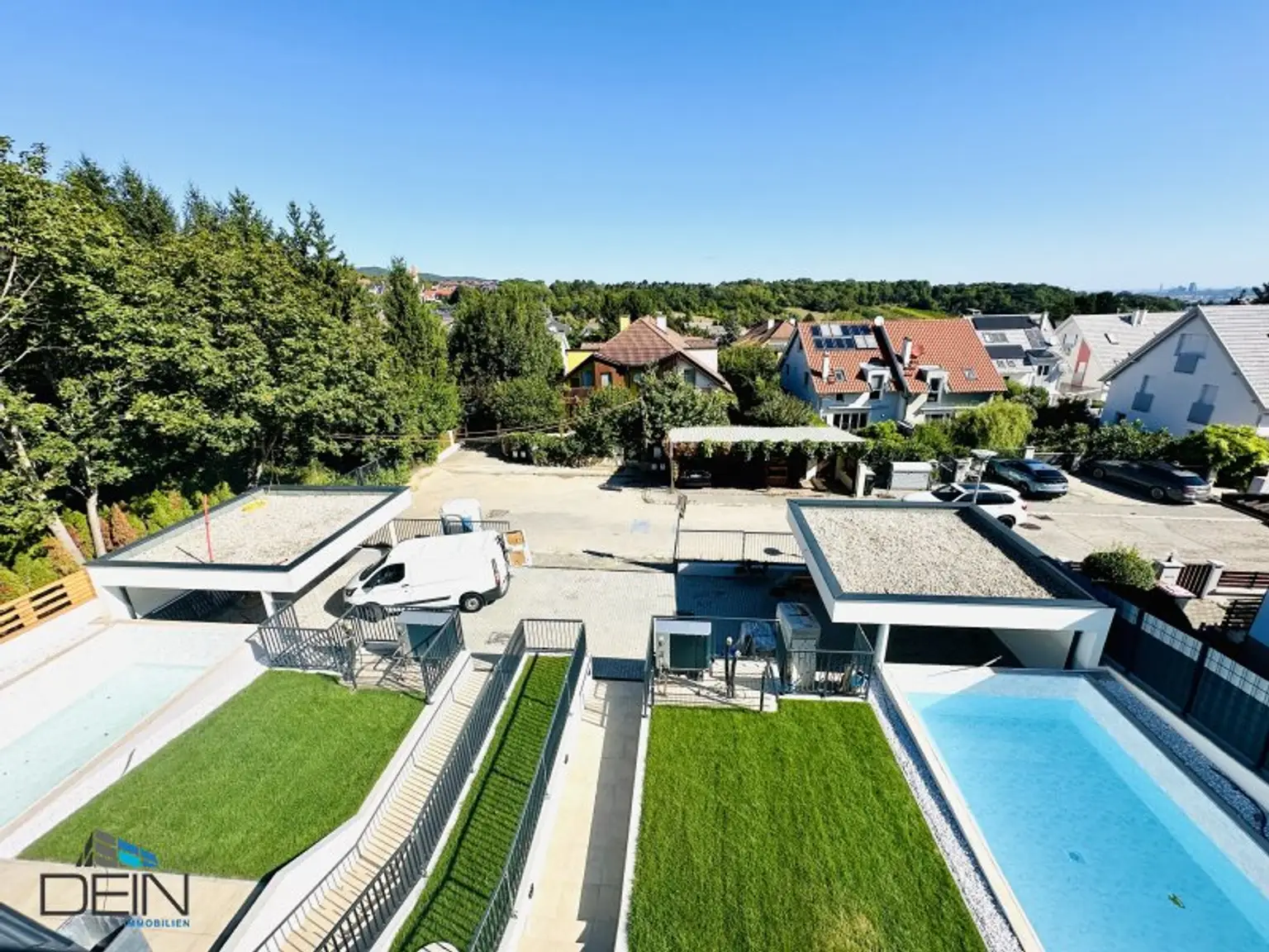 LETZTES HAUS! EXKLUSIVE VOLLUNTERKELLERTE 5 ZIMMER DOPPELHAUSHÄLFTE MIT SWIMMINGPOOL!