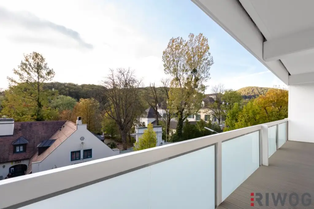 ERSTBEZUG nach Sanierung mit Blick auf Schloss Laudon  | ca. 16 m² Loggia  | Garagenplatz | Vollausgestattete Küche | Erholungsgebiet angrenzend