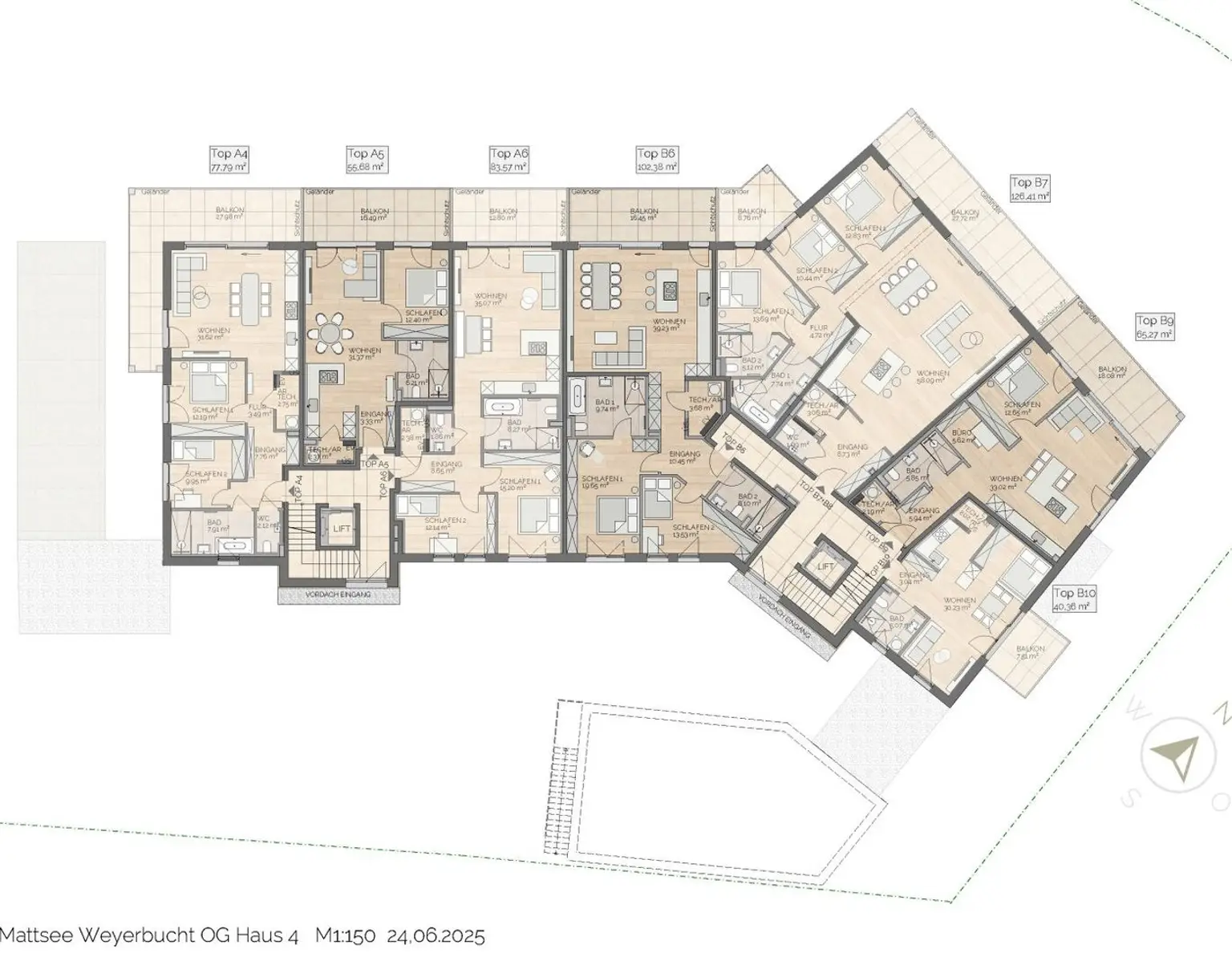 Moderne 2-Zimmer-Wohnung in Mattsee: Erstbezug mit Balkon und Seezugang