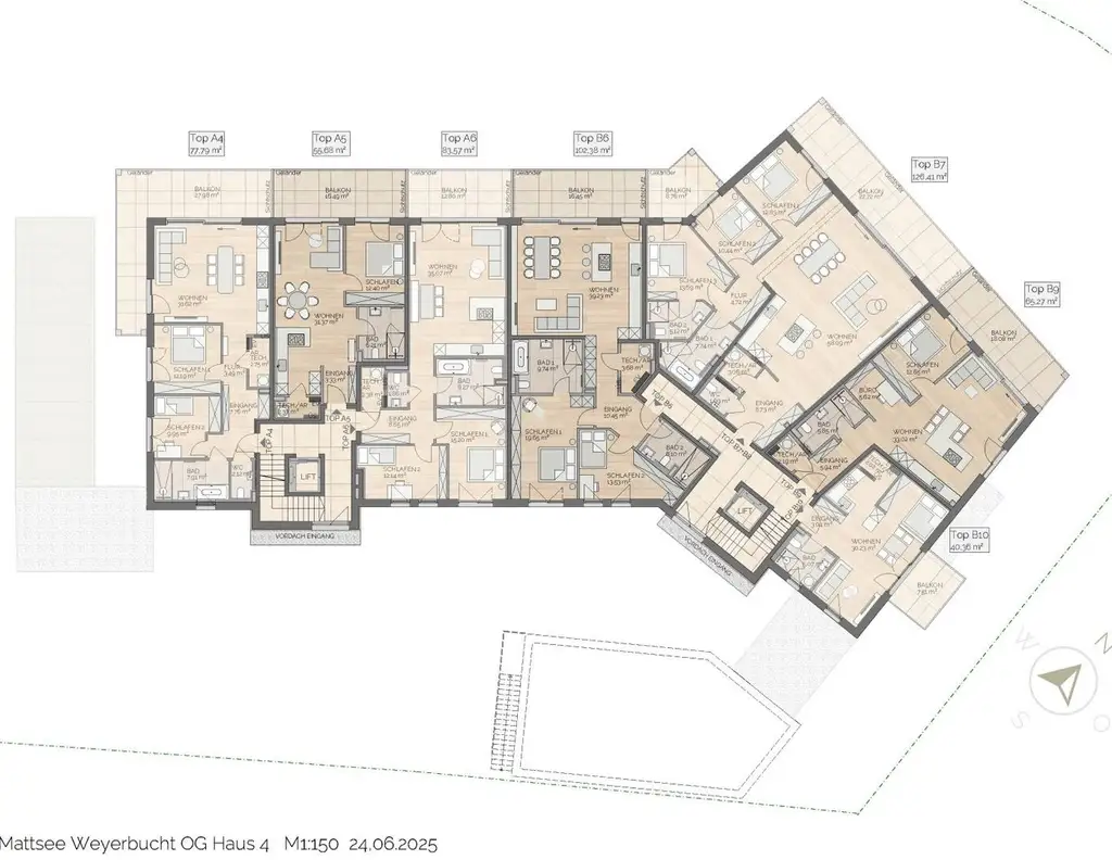 Moderne 2-Zimmer-Wohnung in Mattsee: Erstbezug mit Balkon und Seezugang