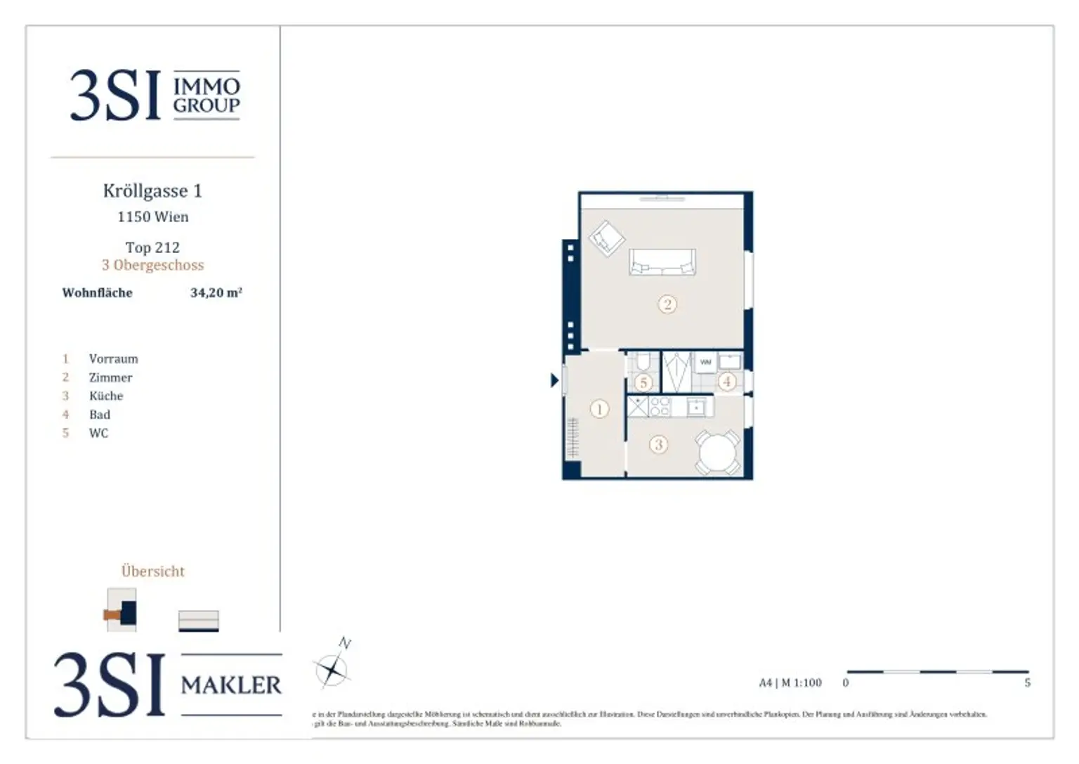 Charmante 1-Zimmer-Wohnung im Herzen des 15. Bezirks