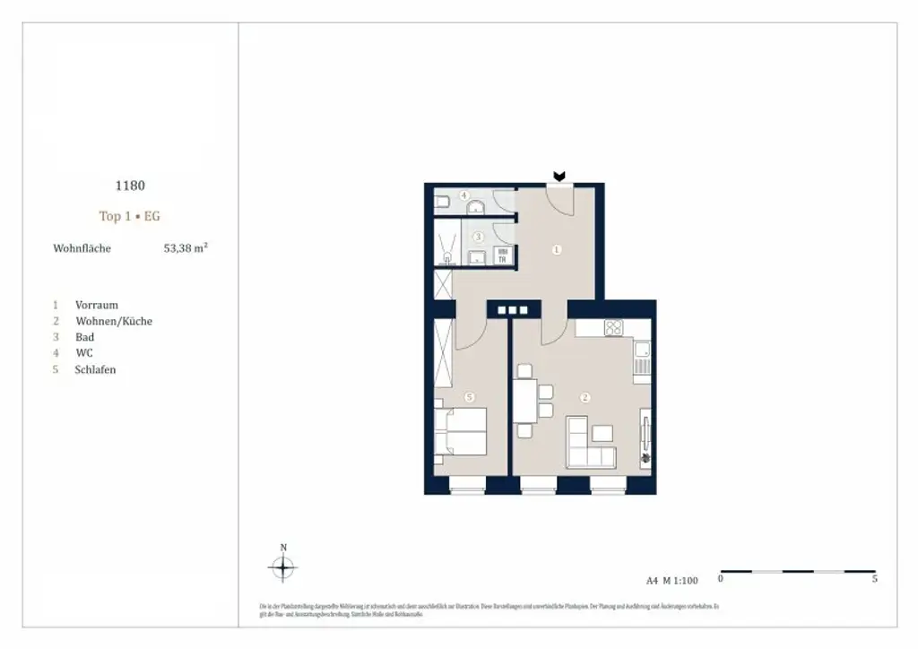 Exklusiver 2-Zimmer Erstbezug, Nähe Kutschkermarkt