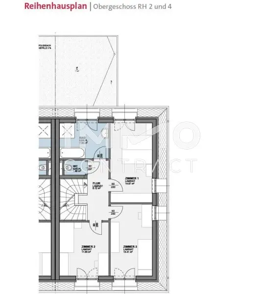 Grundriss OG DHH 2 und 4
