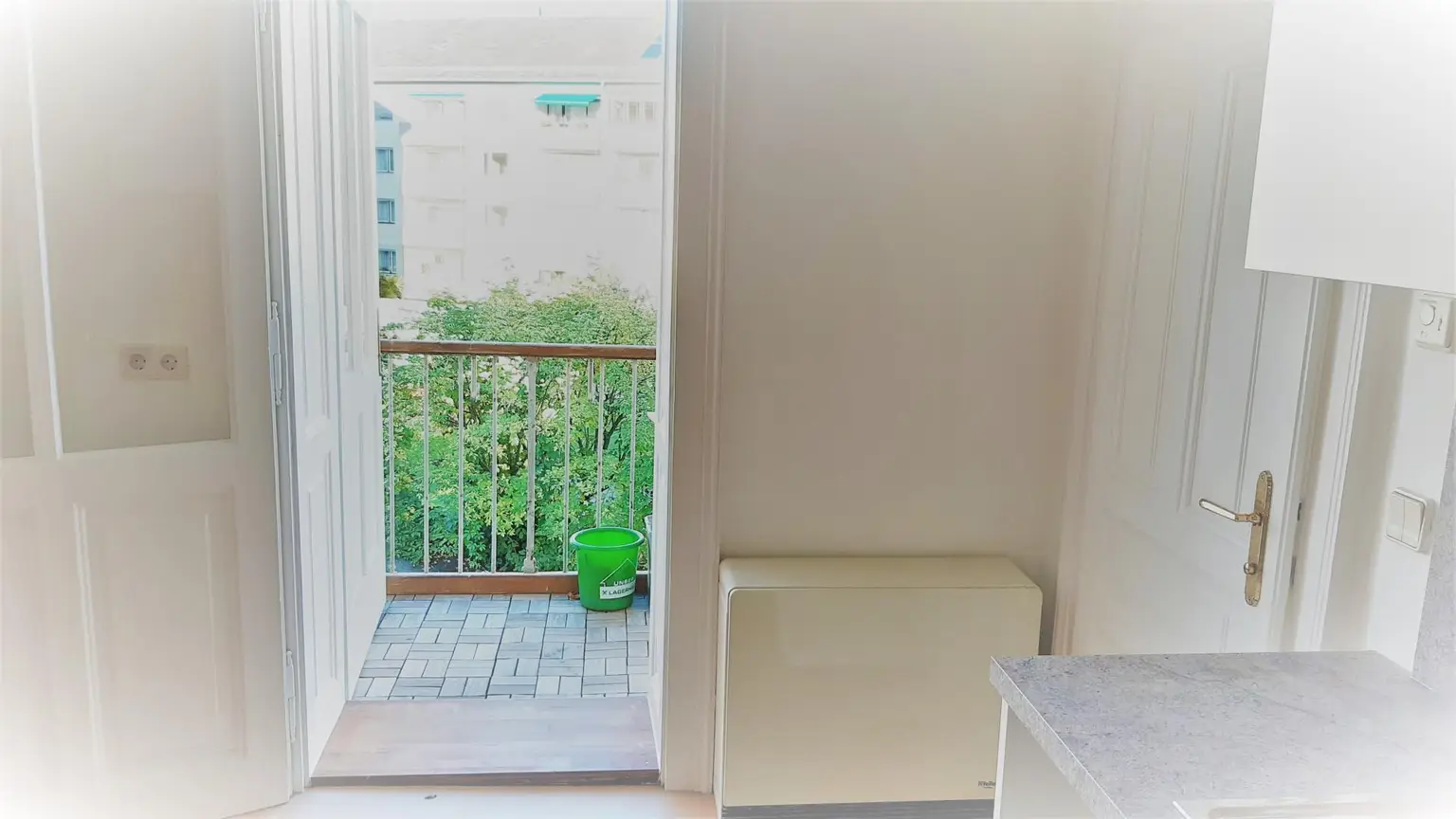 Ausgang Balkon