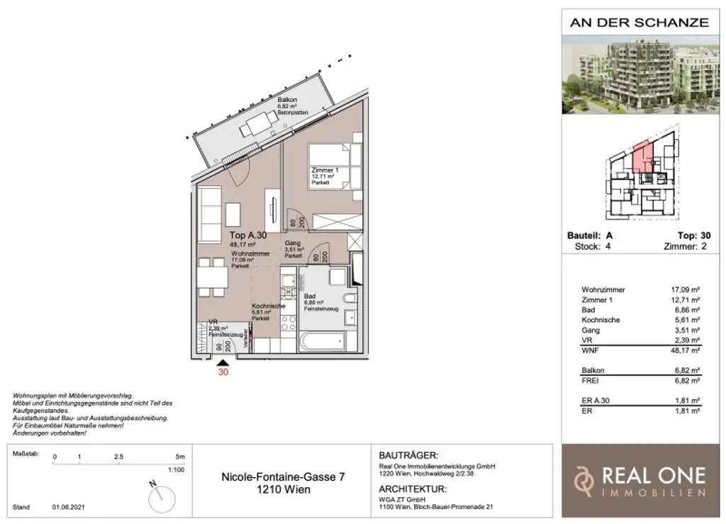 PROVISIONSFREI - THE WATERFRONT CURIOSITY - ABSOLUTE SELTENHEIT – EIGENGRUND BEI DER ALTEN DONAU!