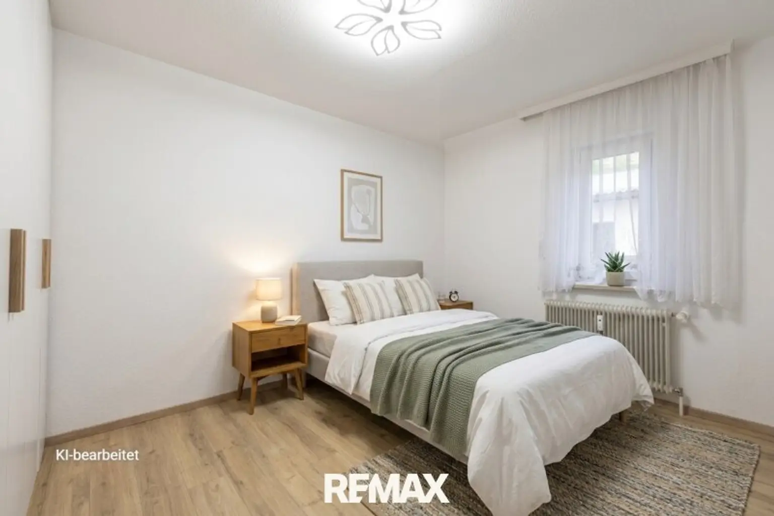 Schlafzimmer - KI möbliert