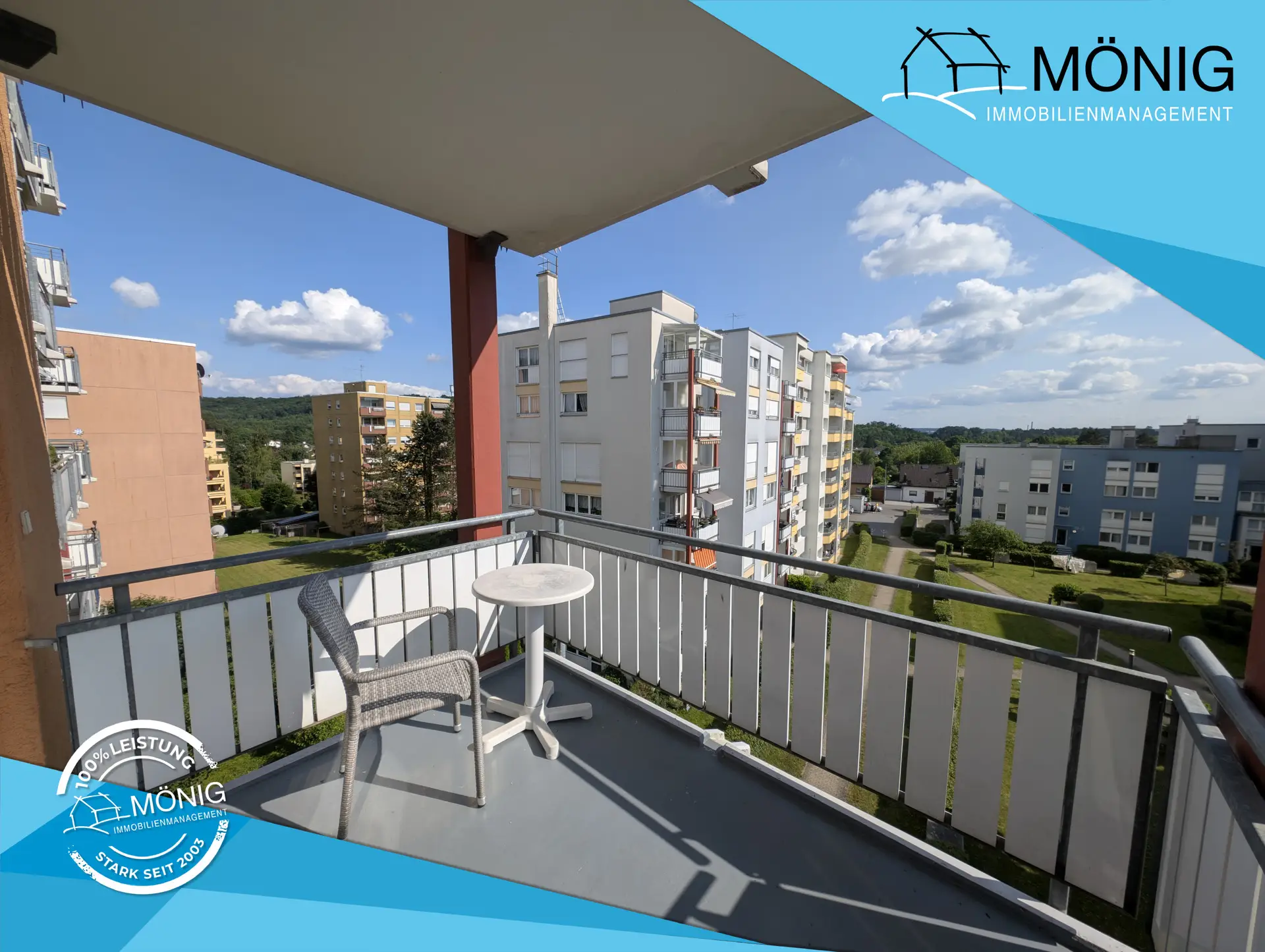 Balkon mit Aussicht