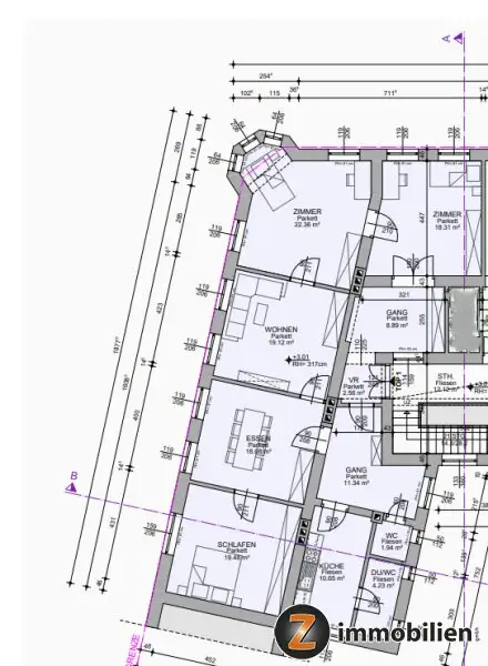 Oberwart Zentrum: Schöne Altbauwohnung!