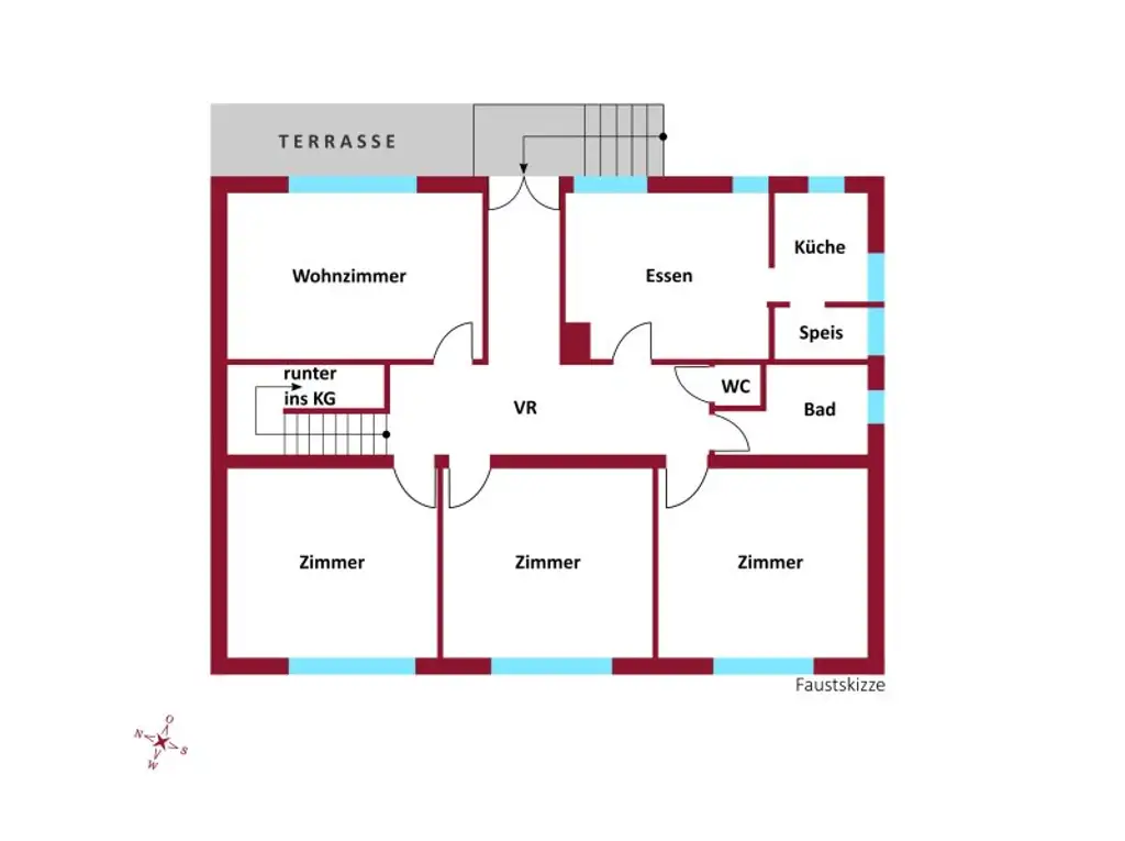 EINFAMILIENHAUS MIT VIEL POTENZIAL I GRÜNRUHELAGE I großzügiger Garten mit Swimming-Whirlpool I Infrarotkabine I Garage mit 3 Stellplätzen I Weinkeller
