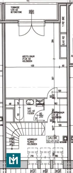 SCHÖNE 2 - ZIMMER MAISONETTE MIT GALERIE UND 2 TERRASSEN / NÄHE KRANKENHAUS GÖTTLICHER HEILAND