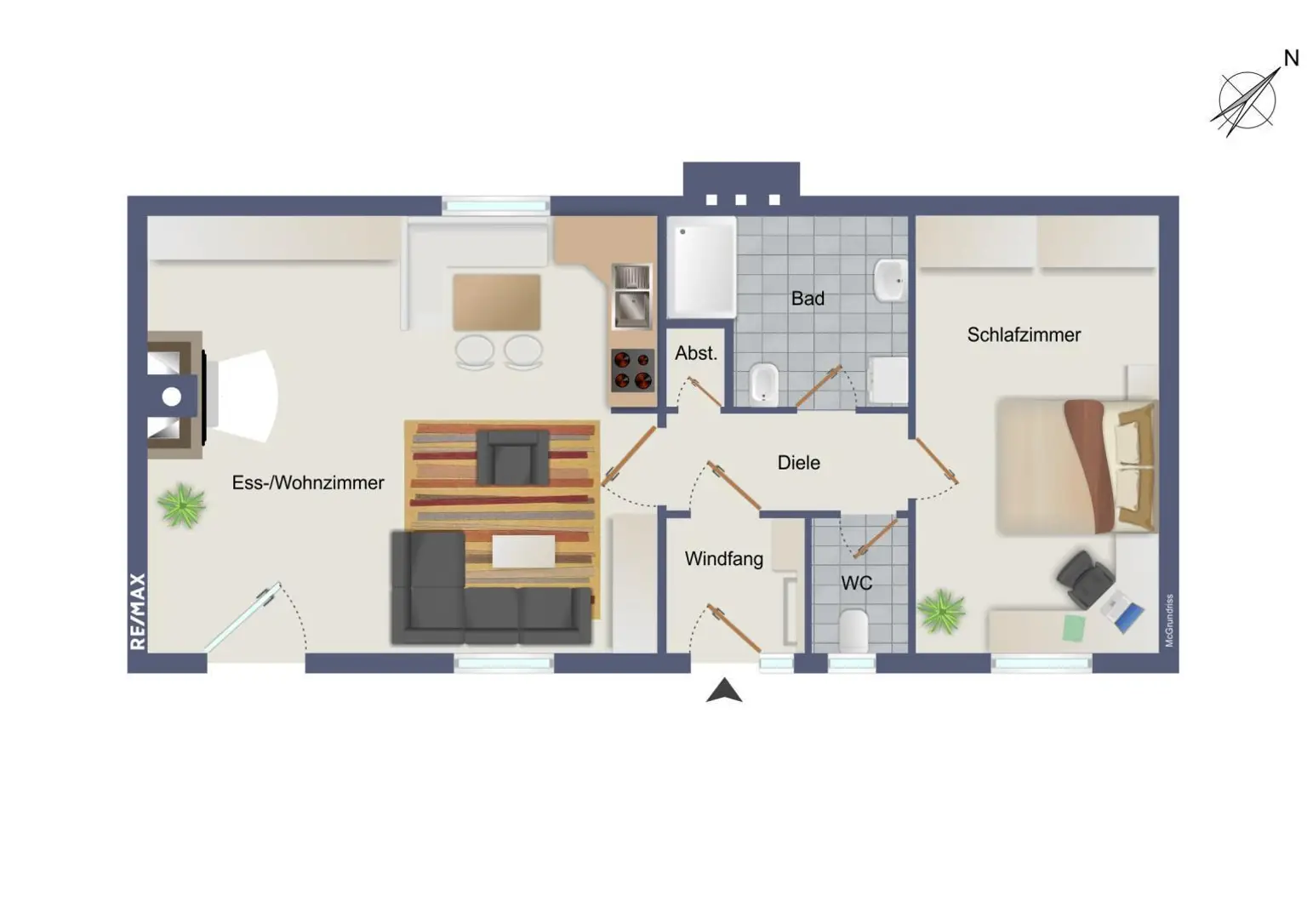 Grundriss Haus 1
