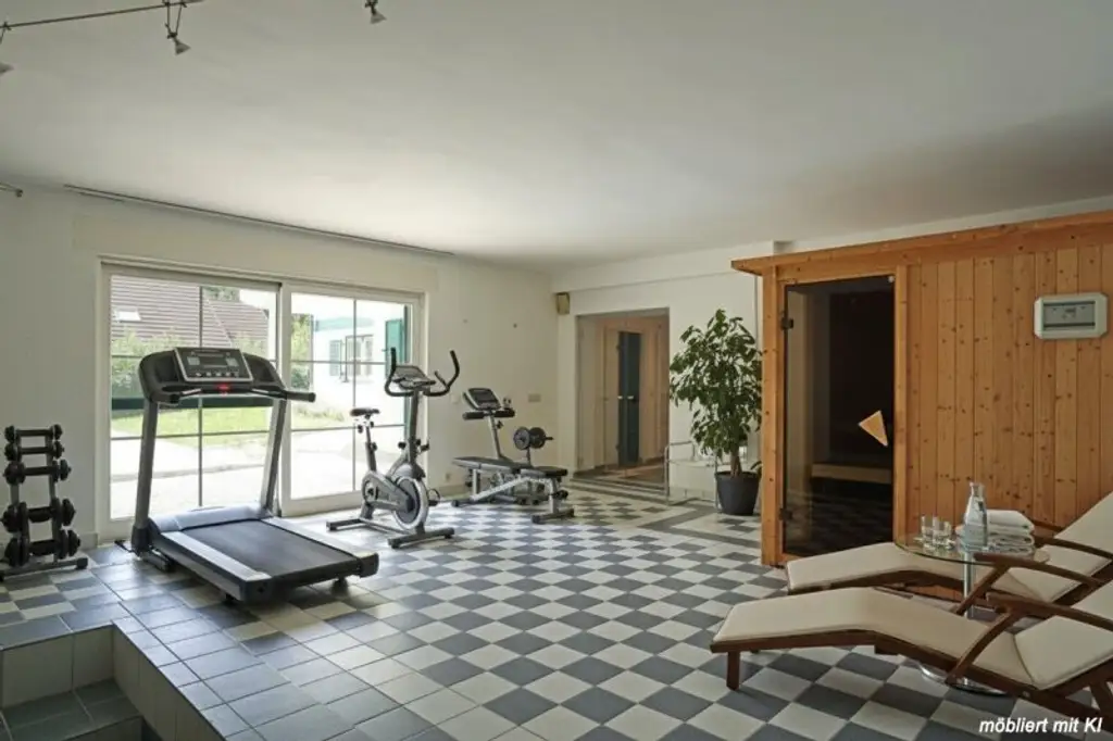 Repräsentative Villa mit Pool und Wellnessbereich in sonniger Waldrandruhelage