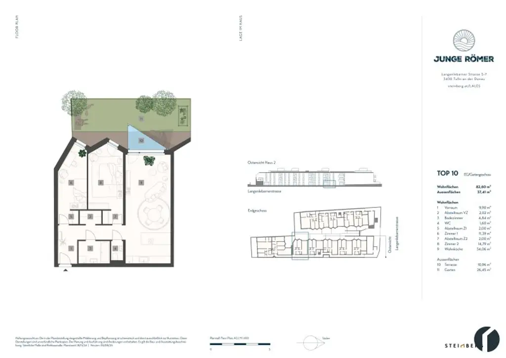 3 Zimmer Gartenwohnung Nähe Donaulände, Zentrum