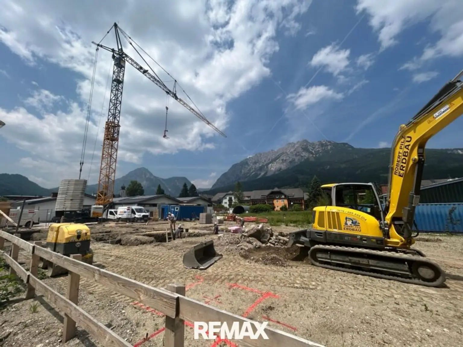 Die Baustelle hat begonnen