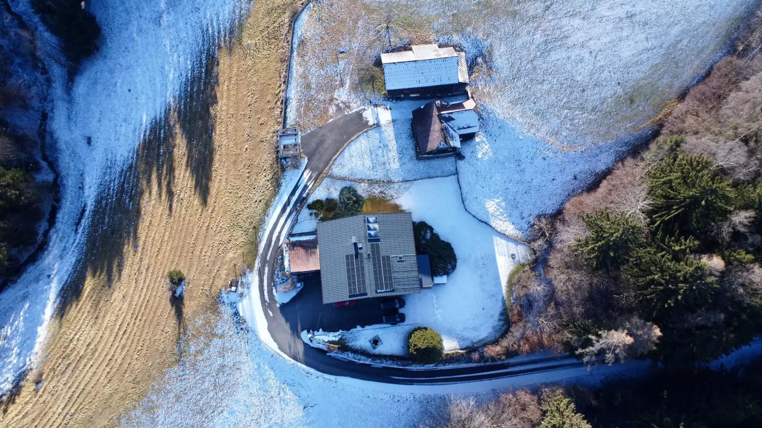 Vogelperspektive Wohnhaus Kienach 6