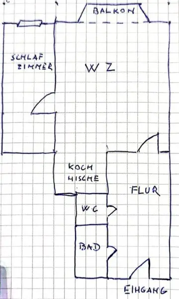 Gut geschnittene 2-Zimmer-Wohnung mit kleinem Balkon - U-Bahn Nähe