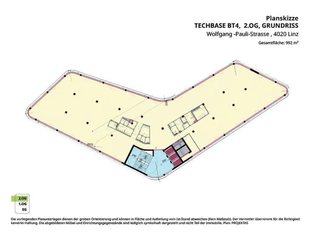 Büro mit 2000 M² in der Techbase Linz - Business Campus der Zukunft
