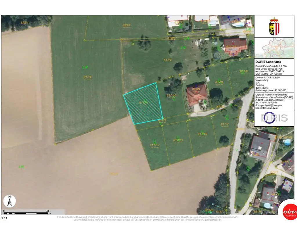 Traumimmobilie mit Fernblick und Grünblick in Bodendorf, OÖ - 903m² Landwirtschaft!