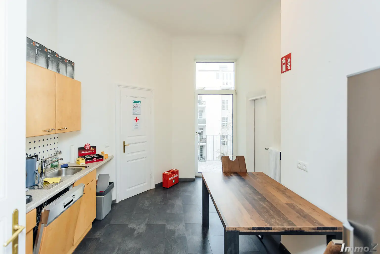 Teeküche mit Balkon