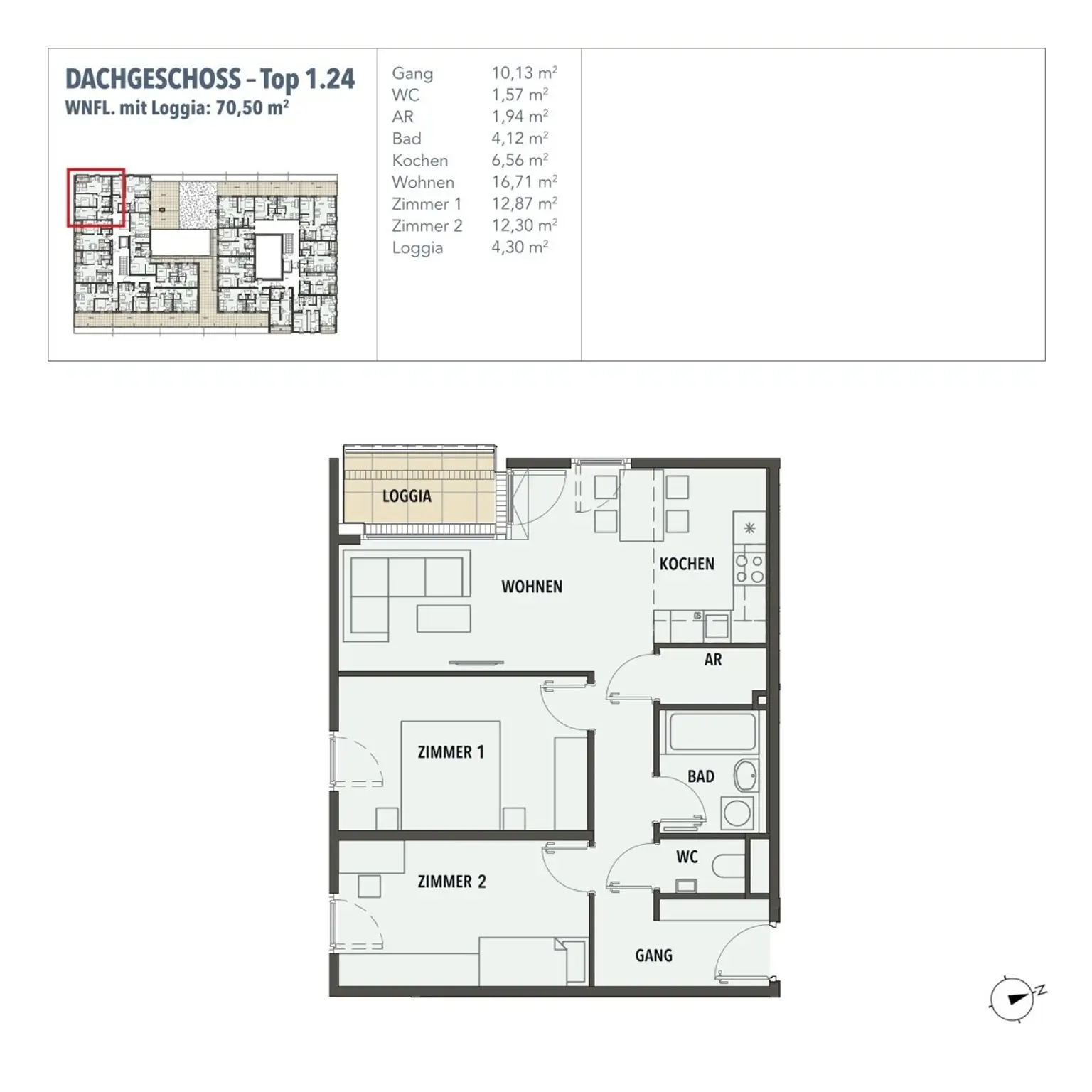 EDI N° 7 - Provisionsfreie 3 Zimmerwohnung mit großzügiger Freifläche