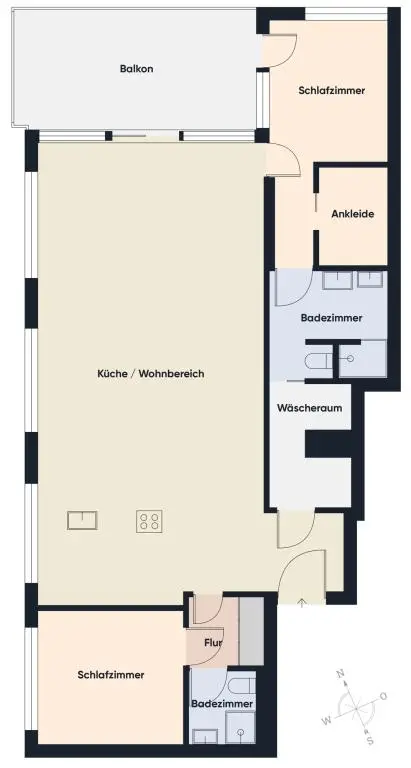 Grundriss ohne Maßstab