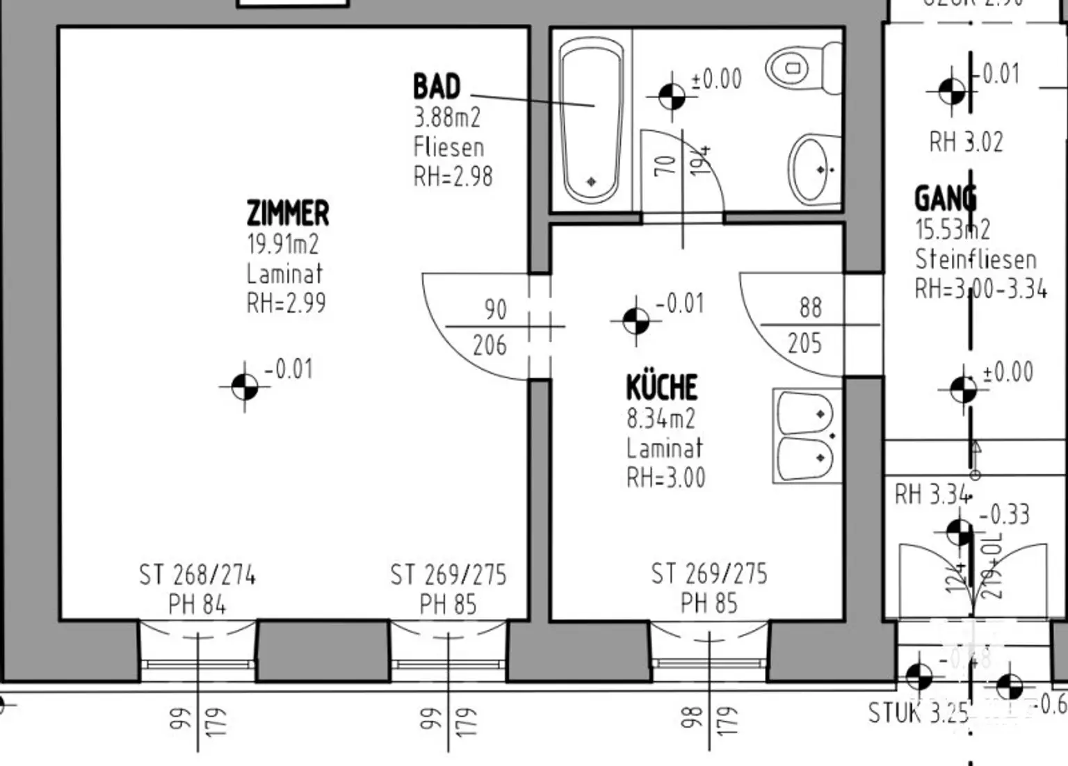 Möblierte 1-Zi Wohnung Innenstadt/ Bahnhof und in der Nähe des KH/ FH