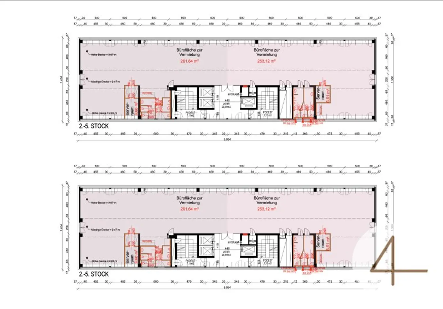 Ab 12€/m2 Büroflächen bis 2.200m2 - individuell Flächengrößen verfügbar -  Parkplätze - gute Verkehrsanbindung