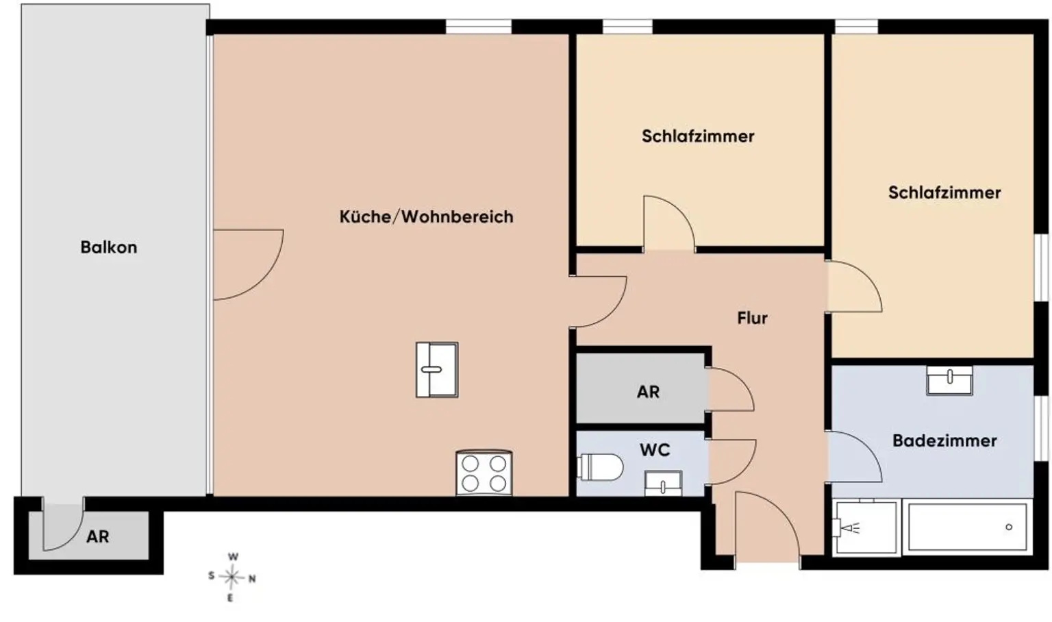 Grundriss ohne Maßstab