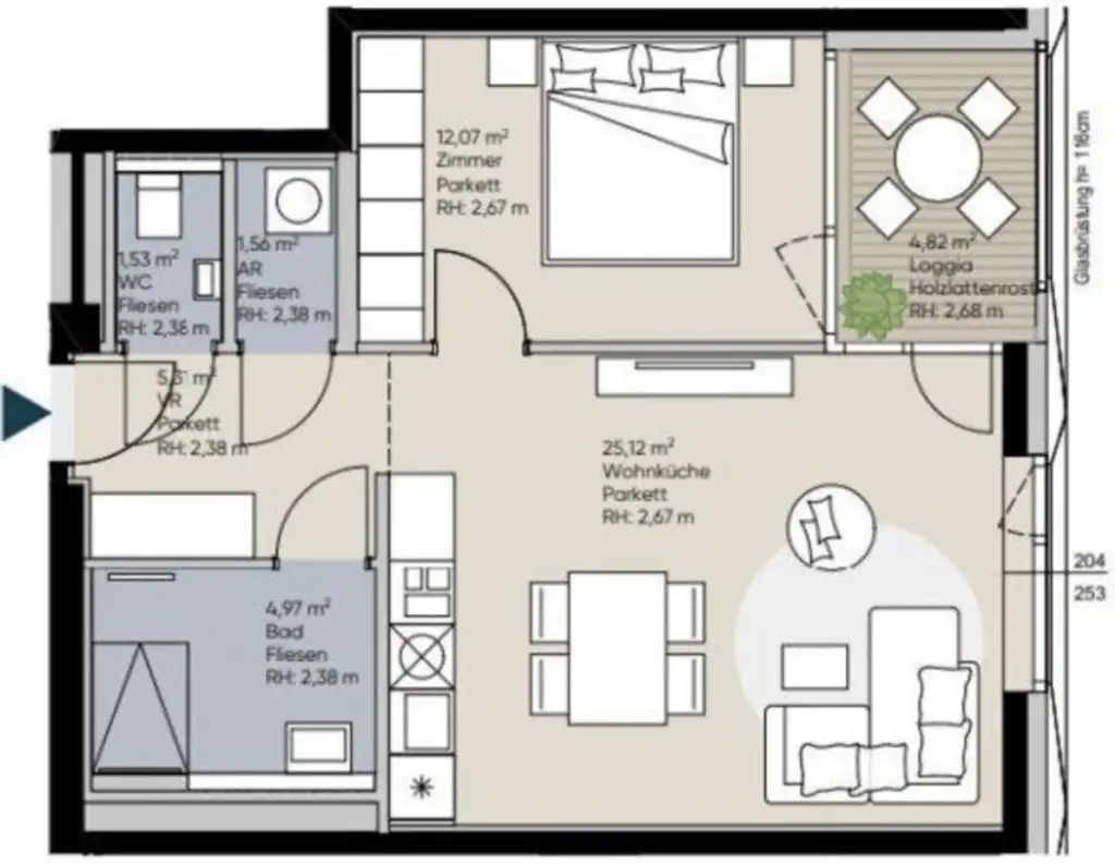 U1 KAGRAN I Moderne Wohnung mit Loggia I Rooftop POOL I FITNESSRAUM I SAUNA