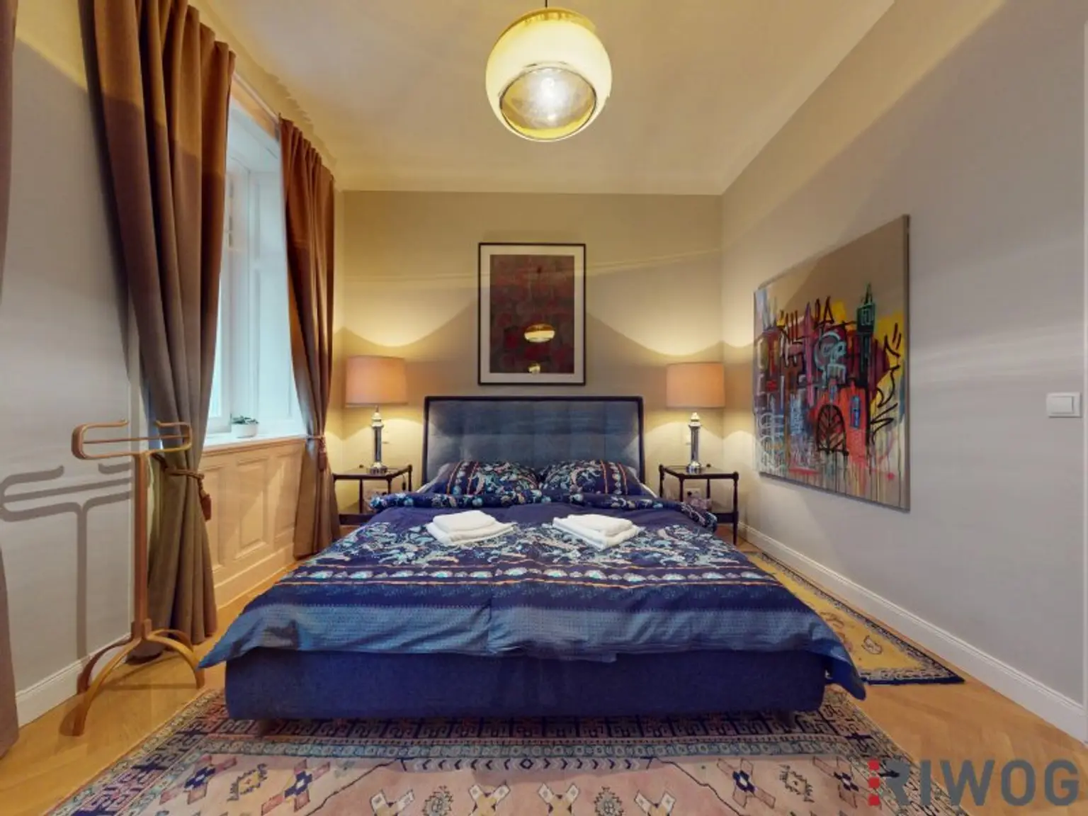 Wohnung mit touristischer Widmung nahe Schloss Schönbrunn | Prunkvolles 3-Zimmer Altbauapartment mit Loggia I 360° Rundgang