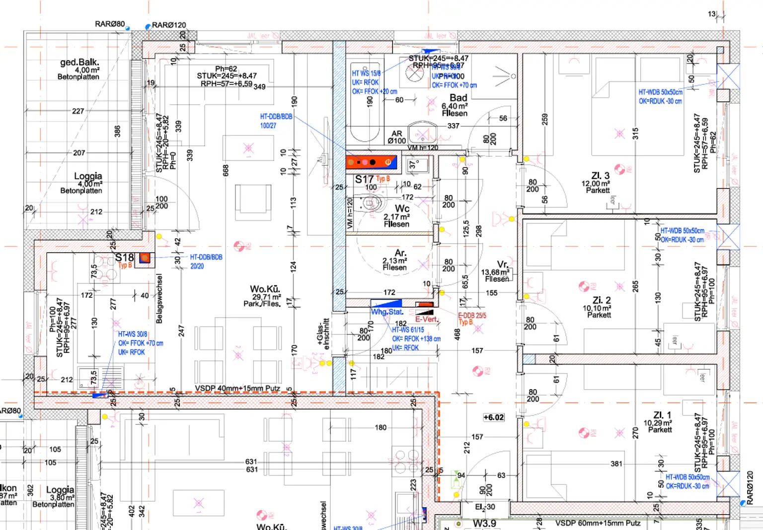 4-Zimmer-Wohnung mit Loggia und Blick ins Grüne