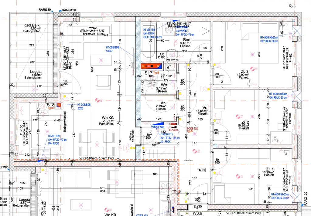 4-Zimmer-Wohnung mit Loggia und Blick ins Grüne