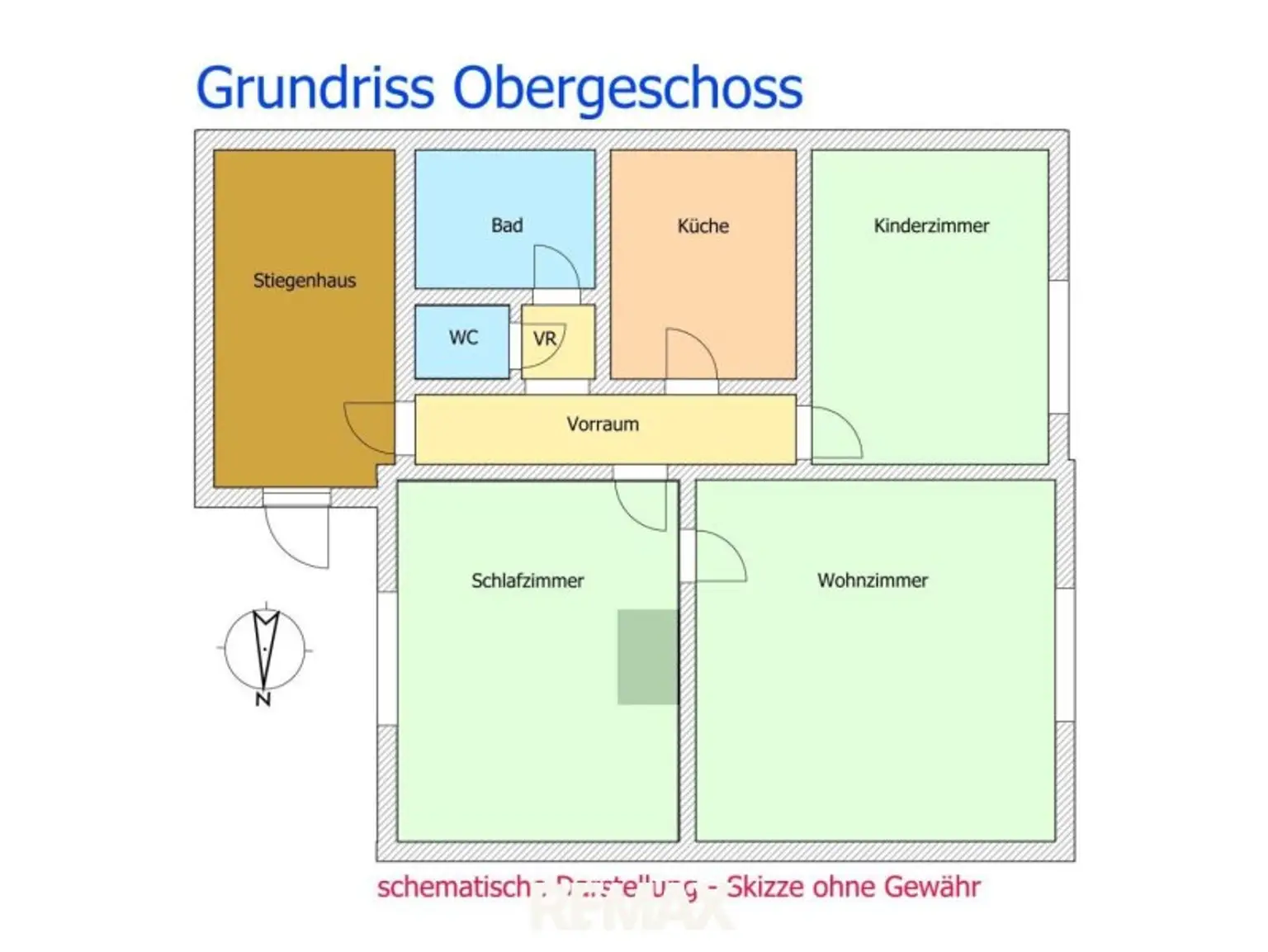 Grundriss Wohnung Obergeschoss