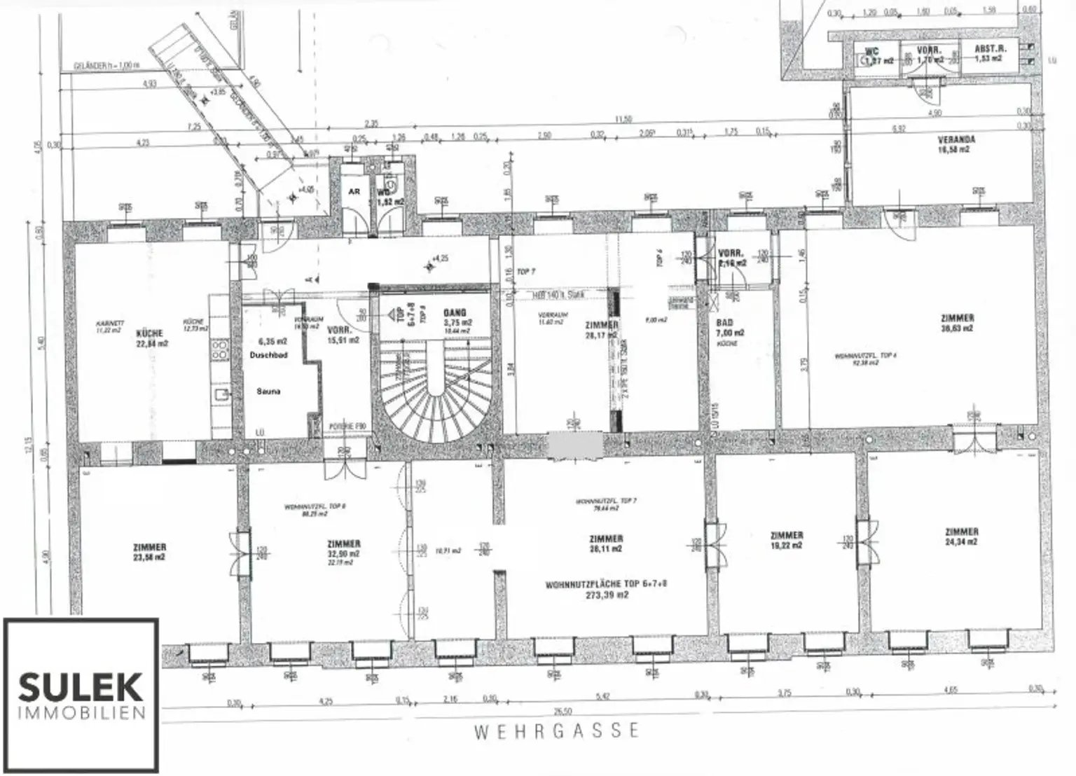 Rarität in der Wehrgasse: großzügige, sanierte Altbauwohnung mit Terrasse ab 01/26 unbefristet mieten!