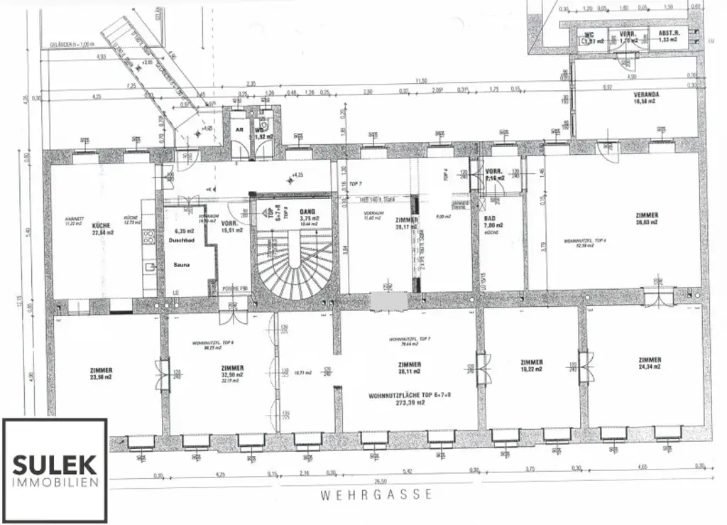 Rarität in der Wehrgasse: großzügige, sanierte Altbauwohnung mit Terrasse ab 01/26 unbefristet mieten!