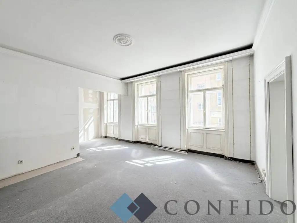 Gestalten Sie nach Ihrem Geschmack - Sanierungsbedürftige 3 Zimmer Altbauwohnung in der Clusiusgasse!