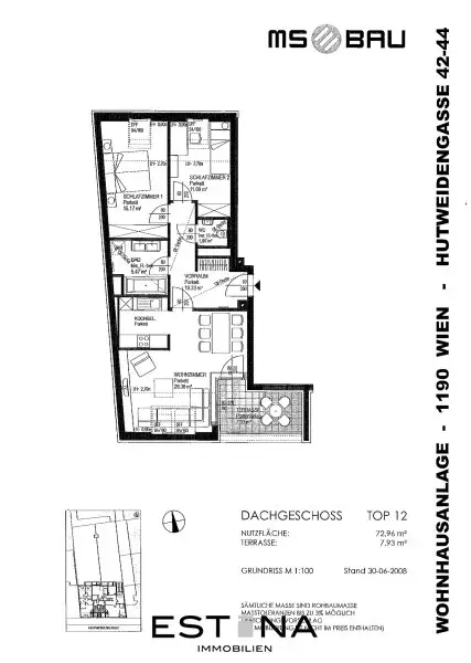 DG-Wohnung mit Terrasse nahe Hugo Wolf Park