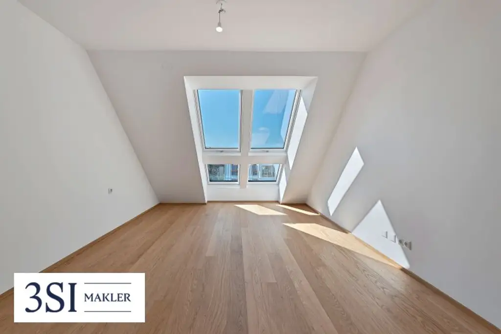 The Temptation: Familienfreundliches Dachgeschoß mit Terrasse und Grünblick nahe dem Kutschkermarkt