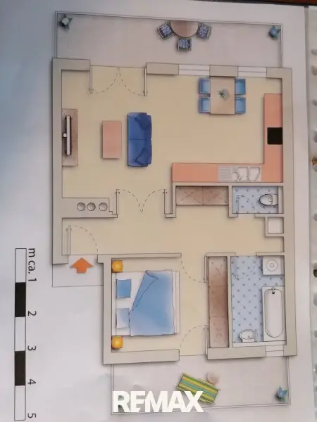 Grundriss möbliert