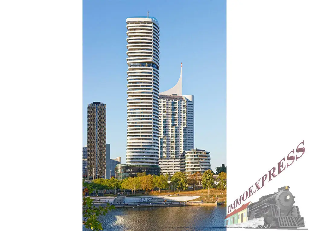 POOL | SONNENDECK | GYM | WELLNESS = 1-Zimmer-Wohnung + BALKON = ERSTBEZUG = DANUBEFLATS