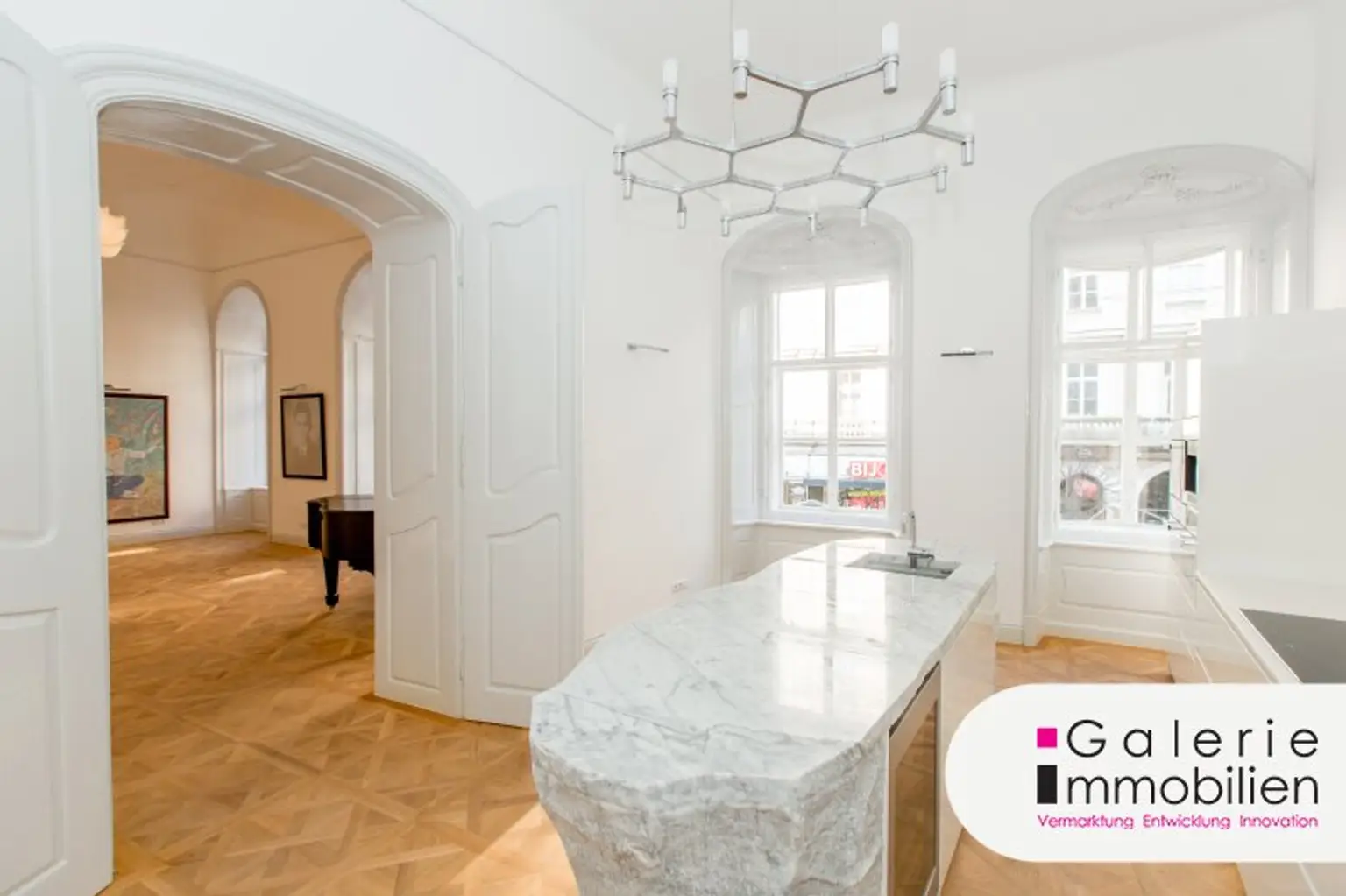 Küche - Marmorblock - Salon