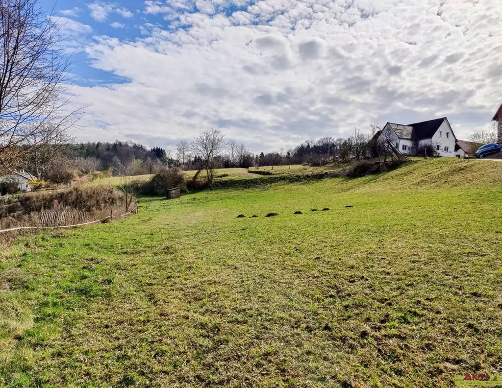5 Min. vor Graz. - Erhöhte Lage mit Fernblick. - Wohn-Baugrund mit perfekter Autobahn-Anbindung!