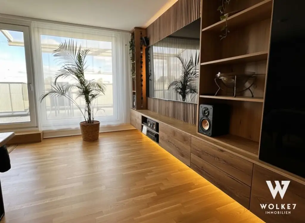 Exklusives Dachgeschoss mit zwei Terrassen und Blick ins Grüne