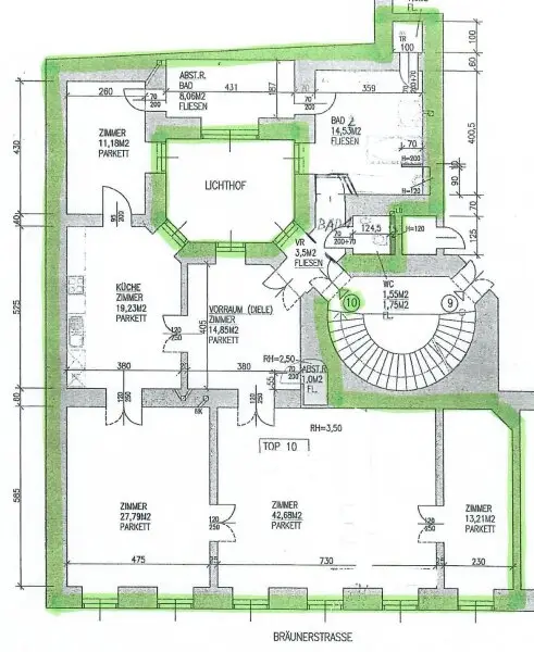 162 m² LUXURIÖSER ALTBAU -- GENERALSANIERT -- NEBEN GRABEN -- UNBEFRISTET!