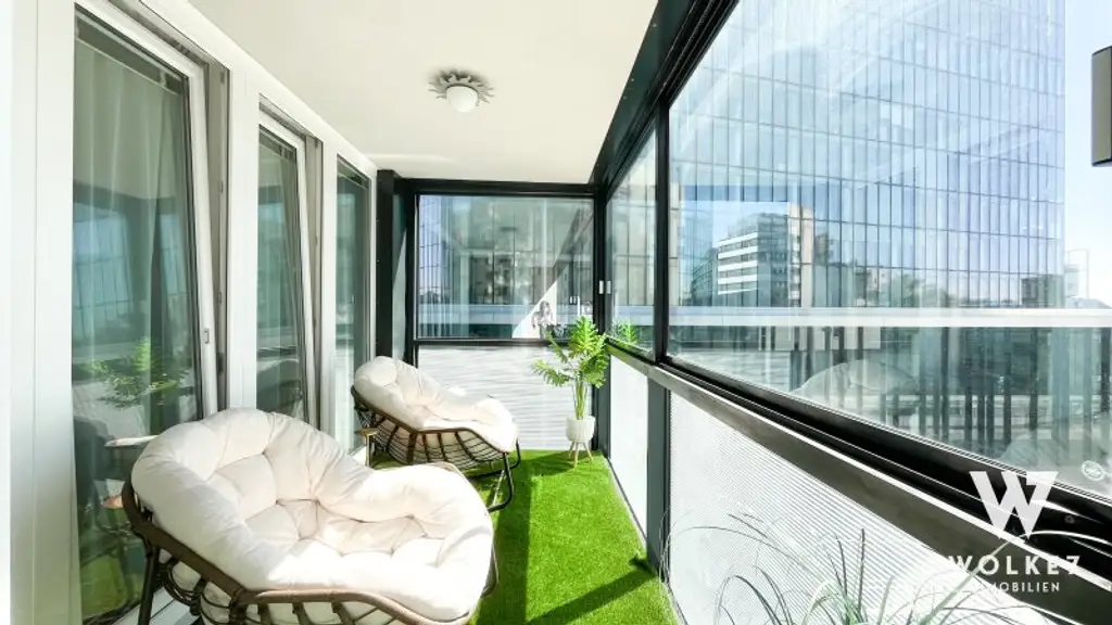 Exklusives Wohnen im Monte Verde Tower mit Loggia, Dachpool & Concierge-Service I I 3-Zimmer-Neubau I Nähe Wienerberg