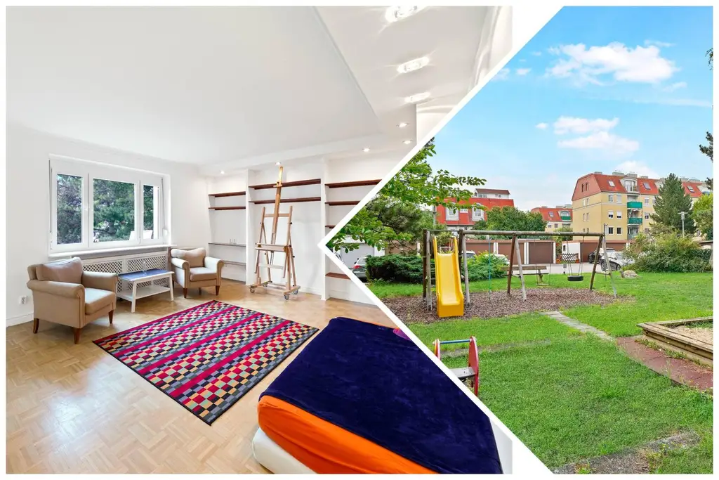 "Familien-Wohlfühloase: Grünblick, Kinderspielplatz in Anlage, Gedämmt (HWB:B)"