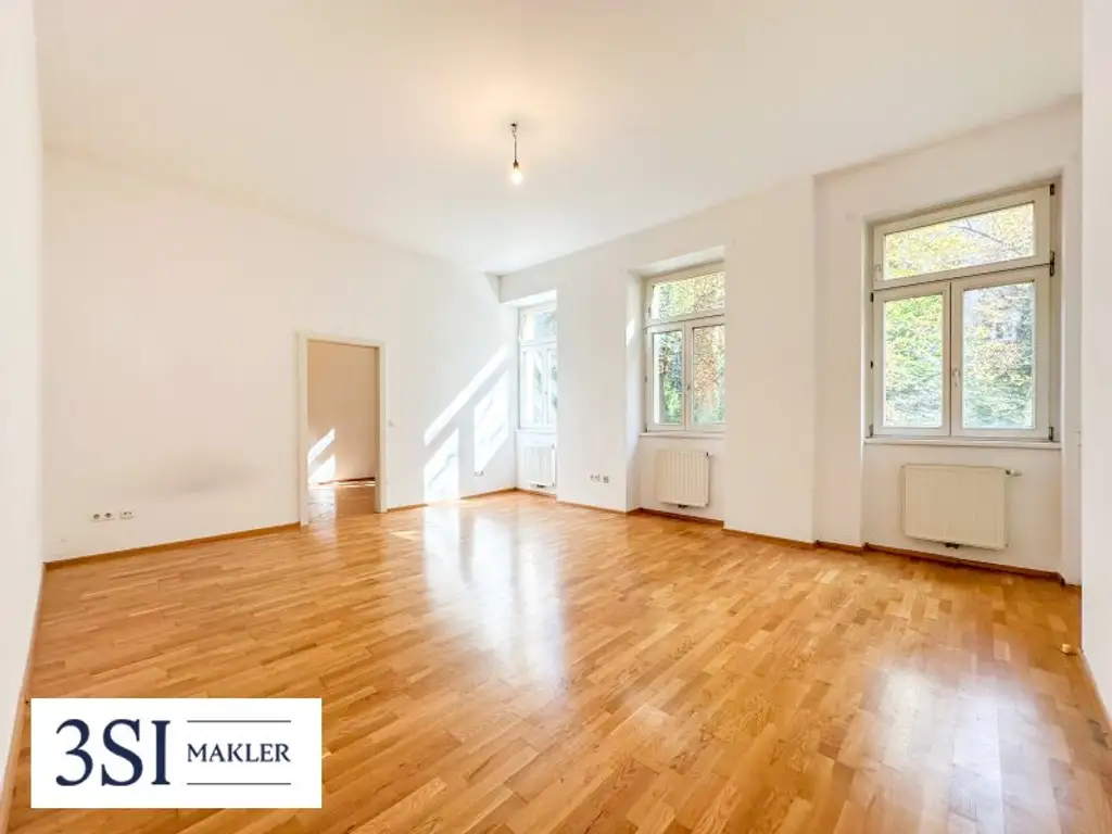 Großzügige Sonnenterrasse + absolute Privatsphäre - Helle 3-Zimmer-Wohnung in eleganter Altbauliegenschaft im 3. Bezirk