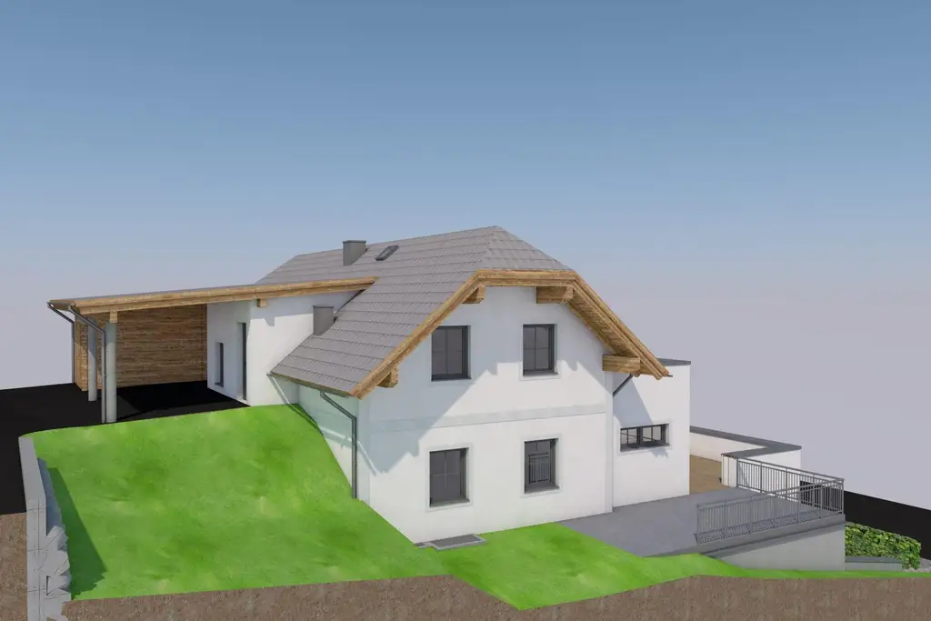 Neubau 3 Zimmer Wohnung mit XXL Terrasse, Garten & Carport