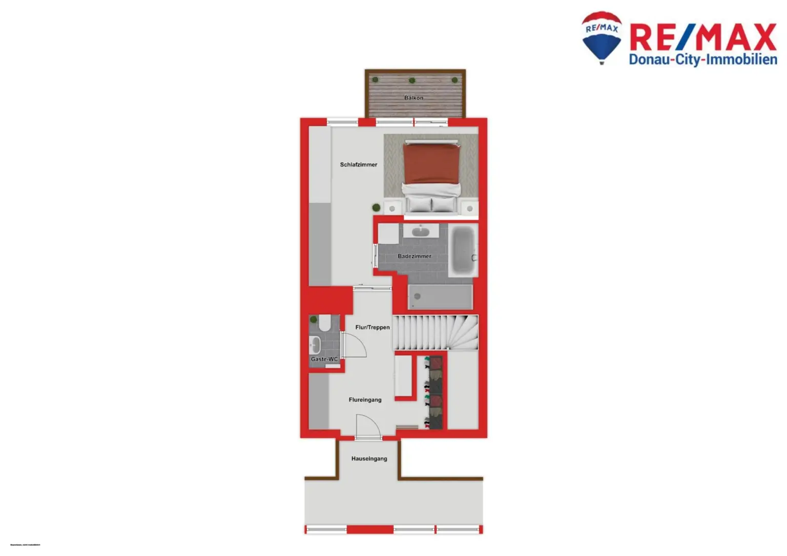 "Traumhafte Dachterrassen-Maisonette mit Fernblick & Badeteichzugang"