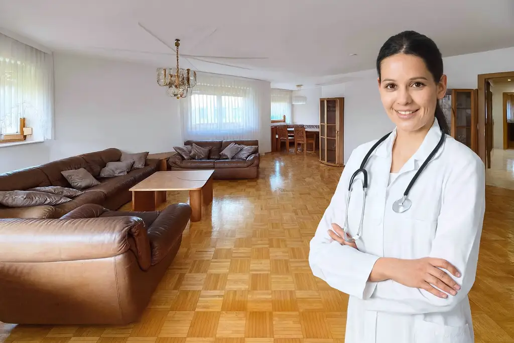 Wohnen im Grünen, arbeiten ums Eck – Traumwohnung beim Klinikum